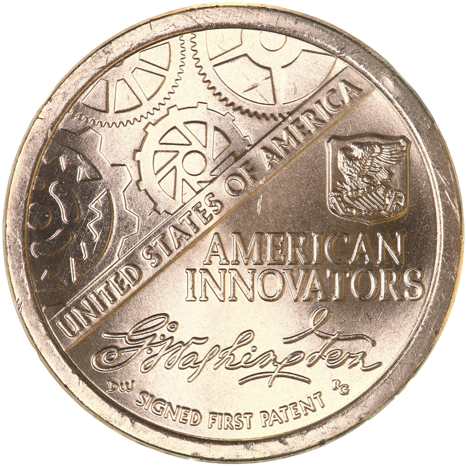 2018 P American Innovation Signed First Patent Dollar BU