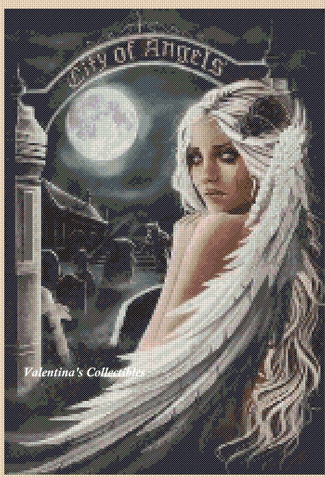 Gothic Angel Counted Cross Stitch Chart #7-24