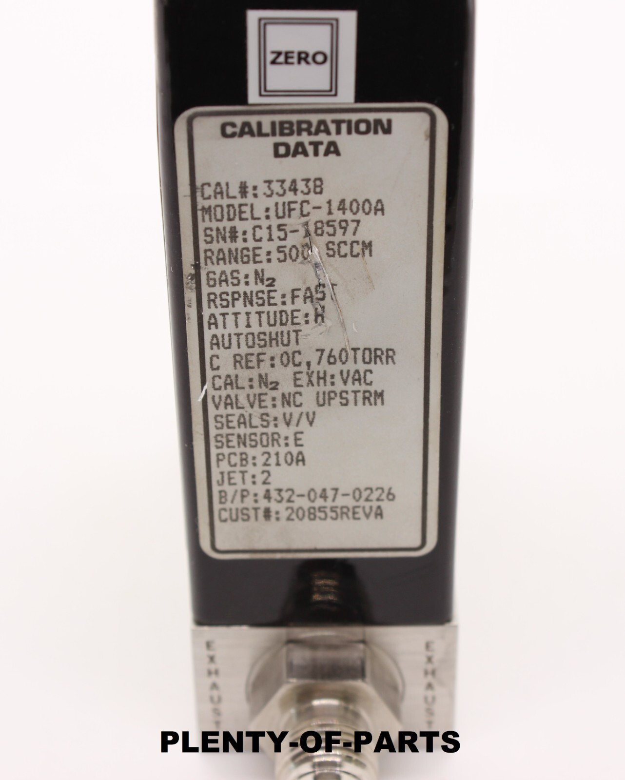 Unit Instruments Mass Flow Controllers 1400A Series N2 500psi Max 500SCCM