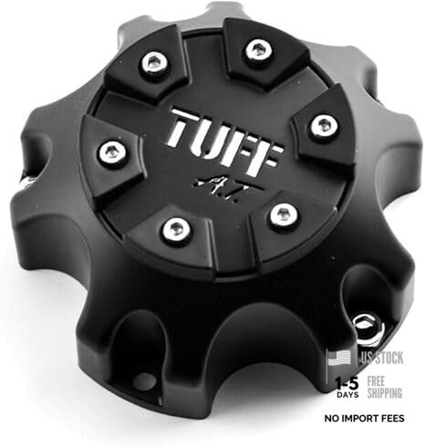 1Pc Black Wheel Cap Center Cap Hub Cap for Tuff A.T. C6119-5 C611902 C611903