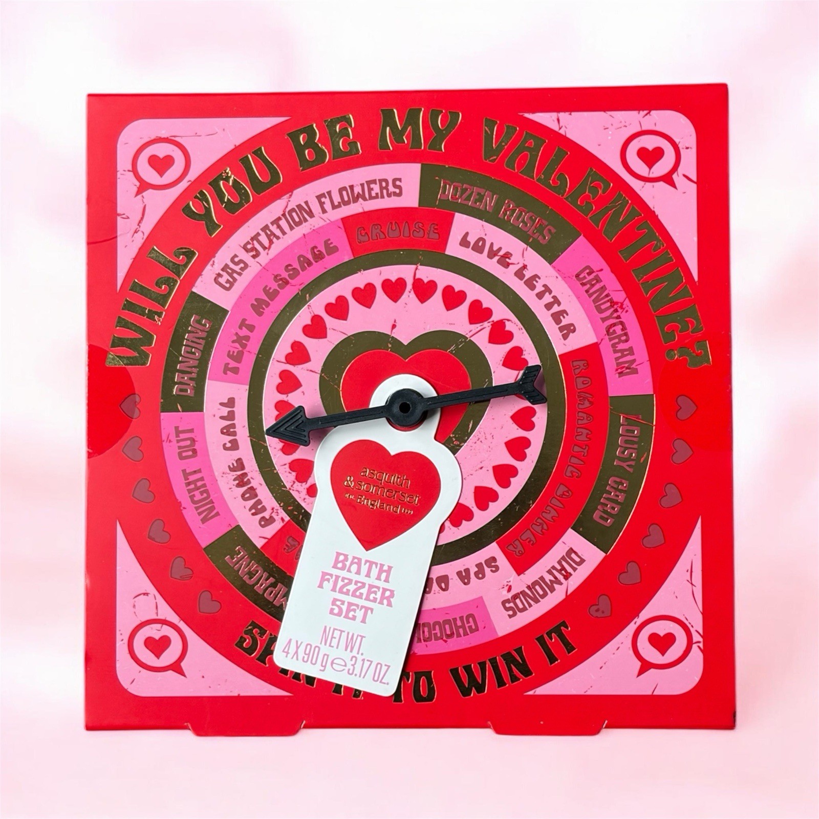 Asquith & Somerset “will You He My Valentine” Bath Fizzer Set