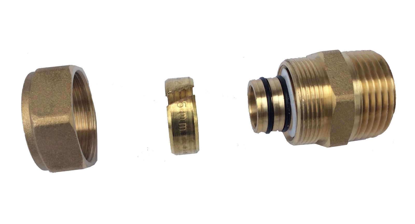 GasFlex MALE Fitting 2025 1" tubing one end & 1" NPT other end (1 un)