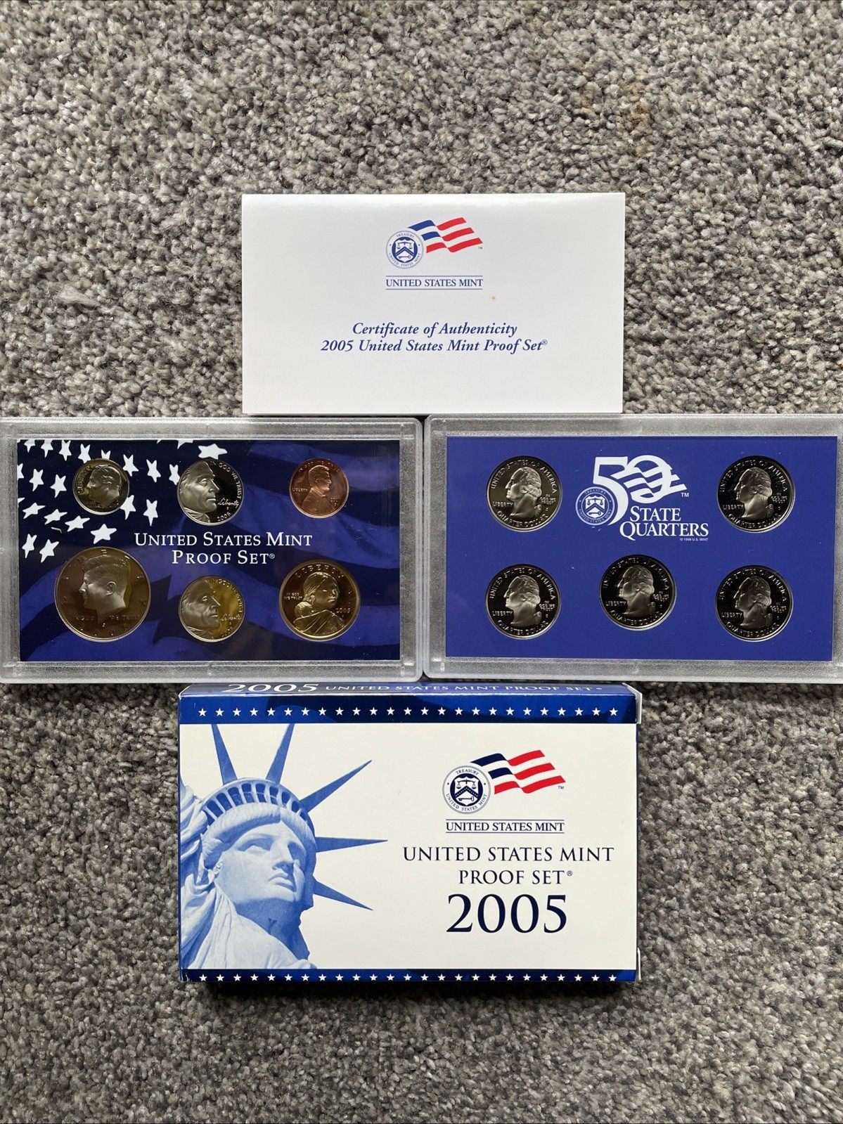2005 United States Mint Proof Set, w/Original Govt Packaging and COA! FREE S/H!