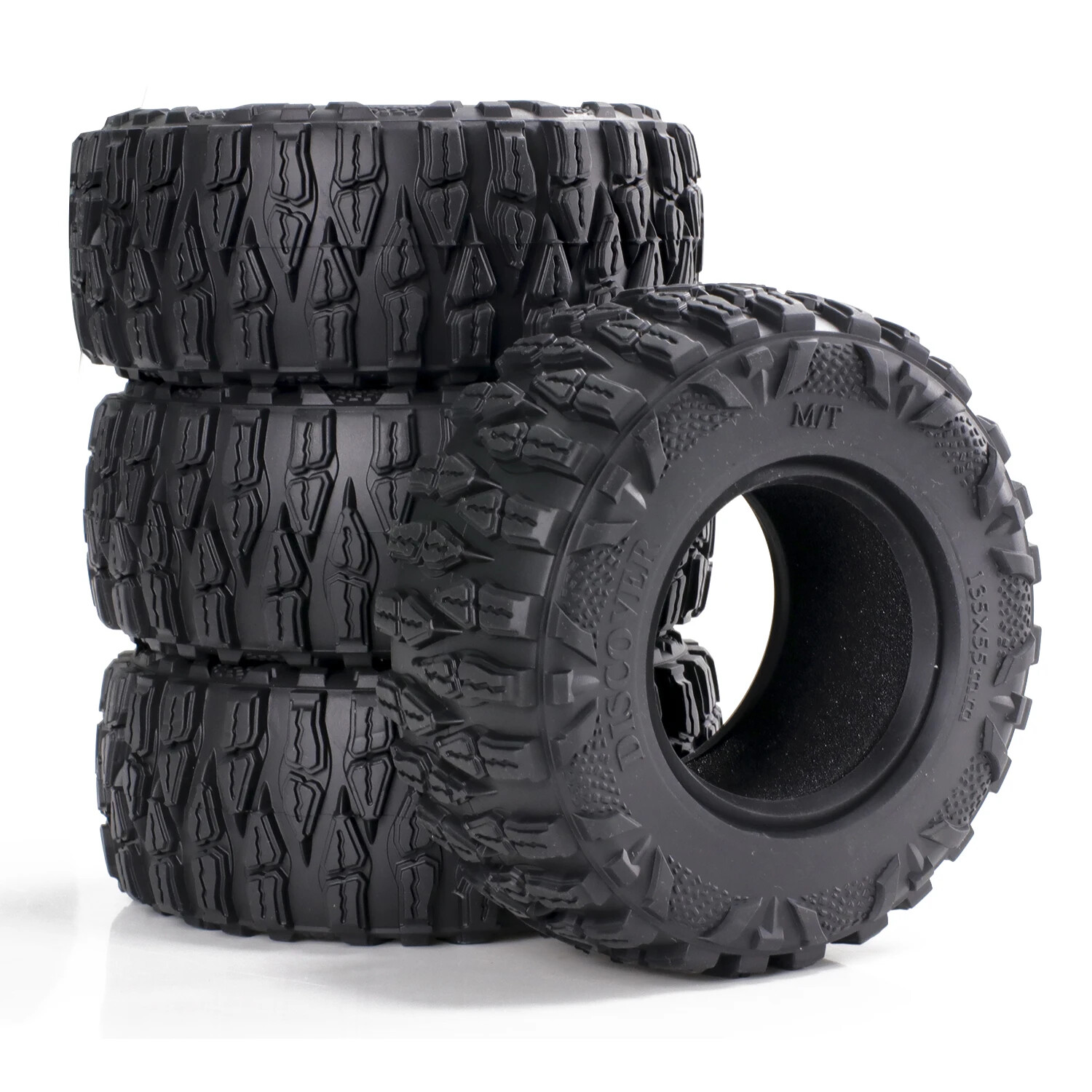 4pcs 2.6" Rubber tires For 1:10 RC Rock Crawler TRX4 TRX-6 Axial SCX10 RBX10 90