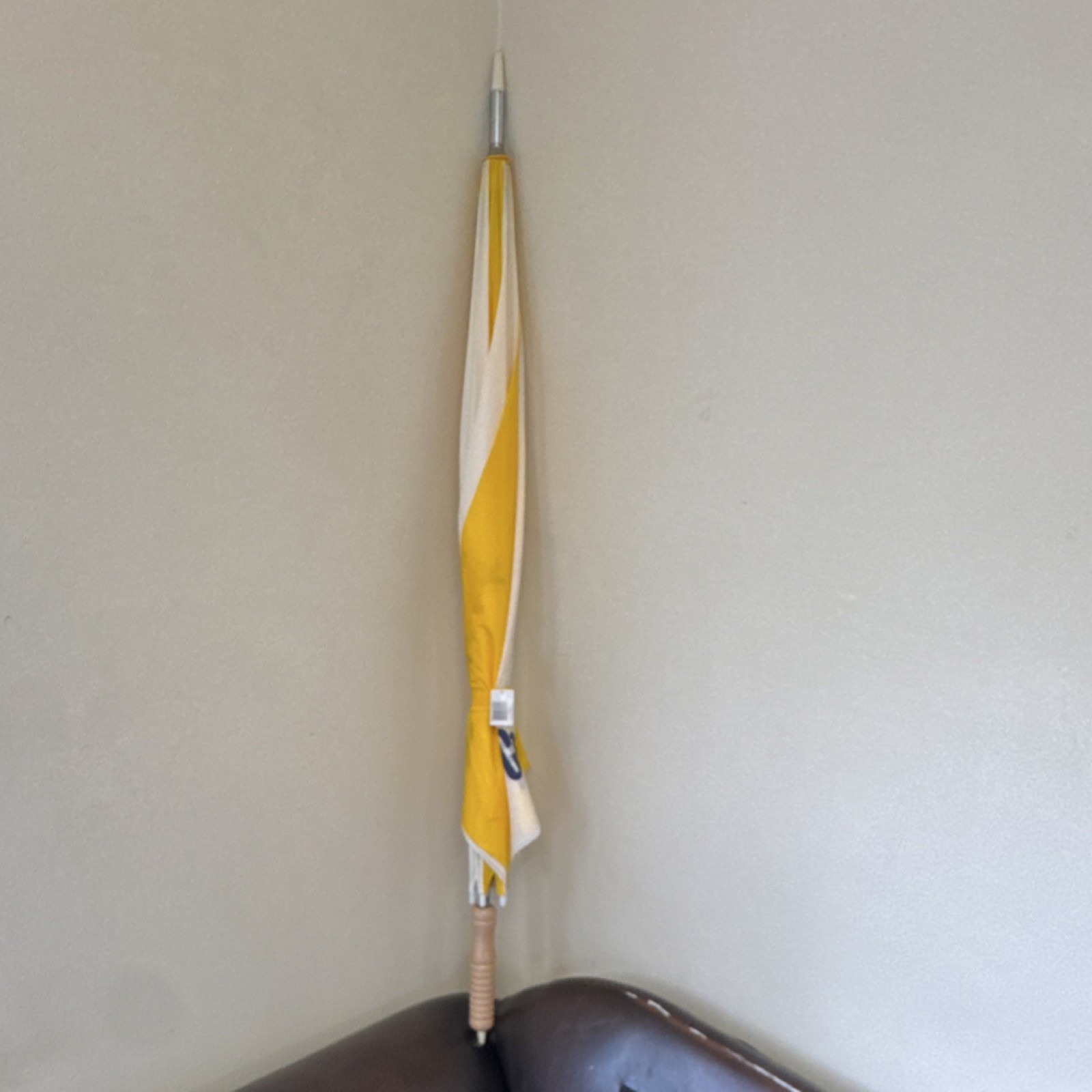 Coppertone Yellow White Women's Umbrella Coppertone Girl Advertising Colorblock
