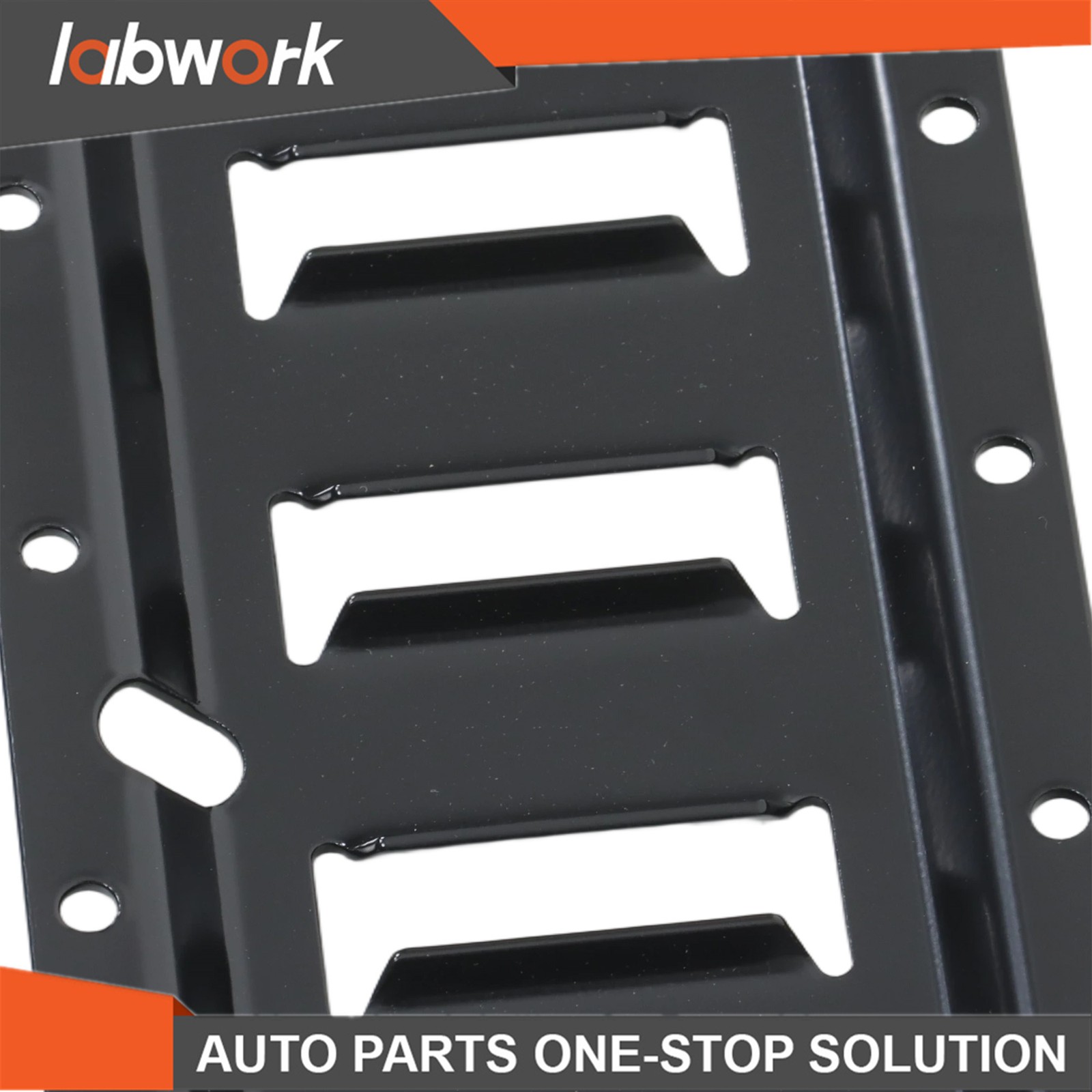 Labwork 10 Pack 4' E Track Tie Down Rail Galvanized Steel Rail Powder-Coat Black