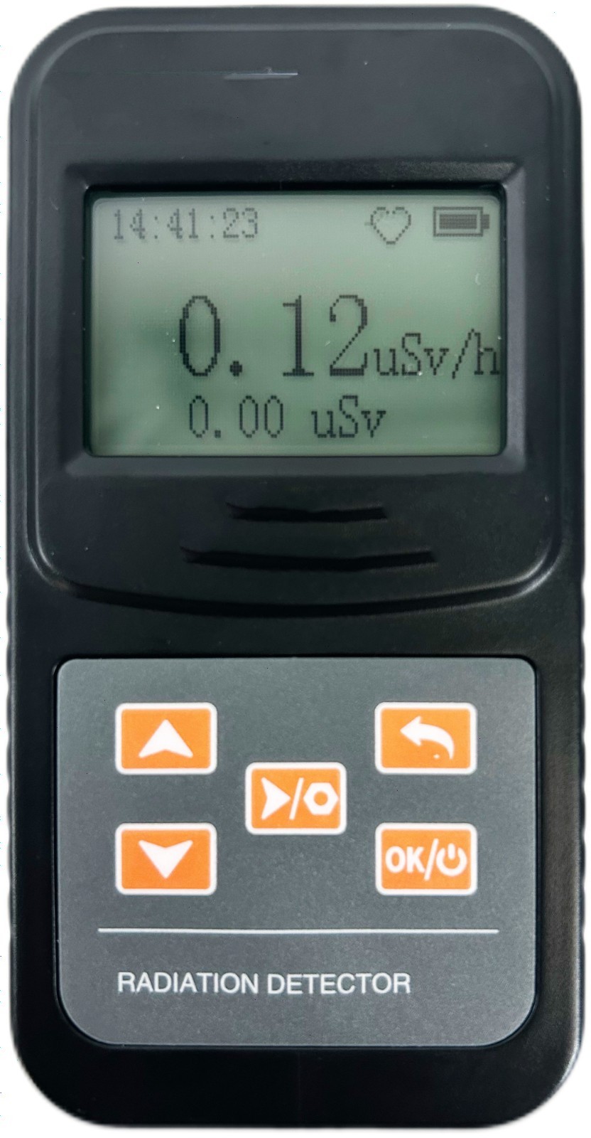 Digital Radiation Survey Meter with Trend Graph Particles/Alarm/Display Sound