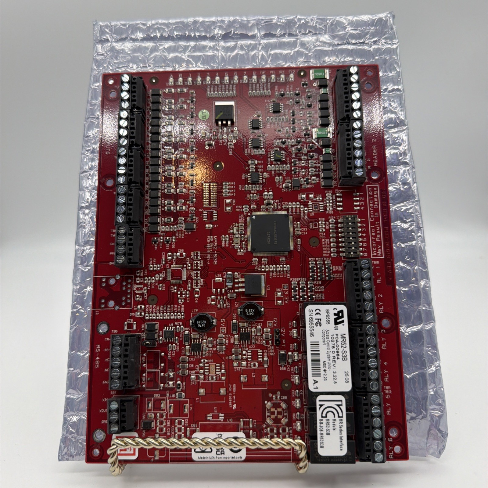 Brand New Mercury MR52-S3B Dual Reader Interface Series 3 RED Board REV.3.22.8