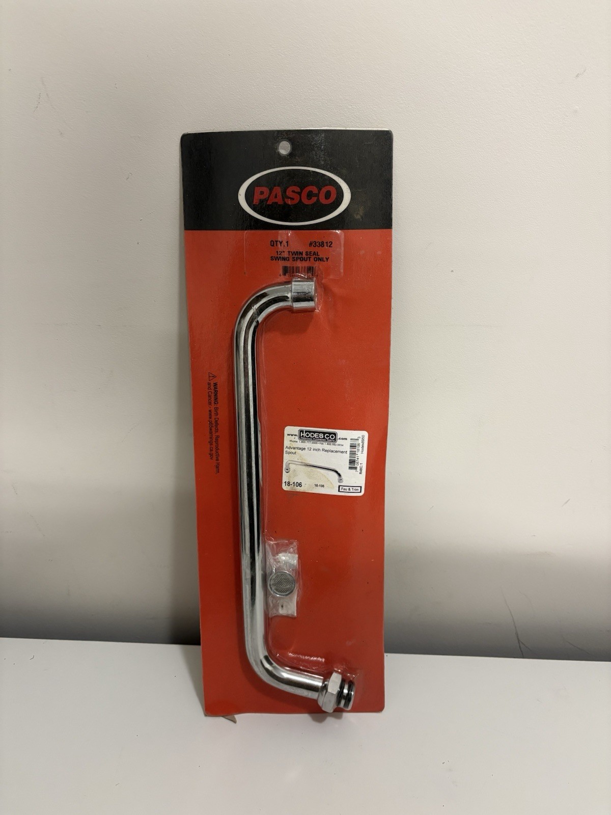 PASCO #33812 12 Inch Twin Seal Swing Spout