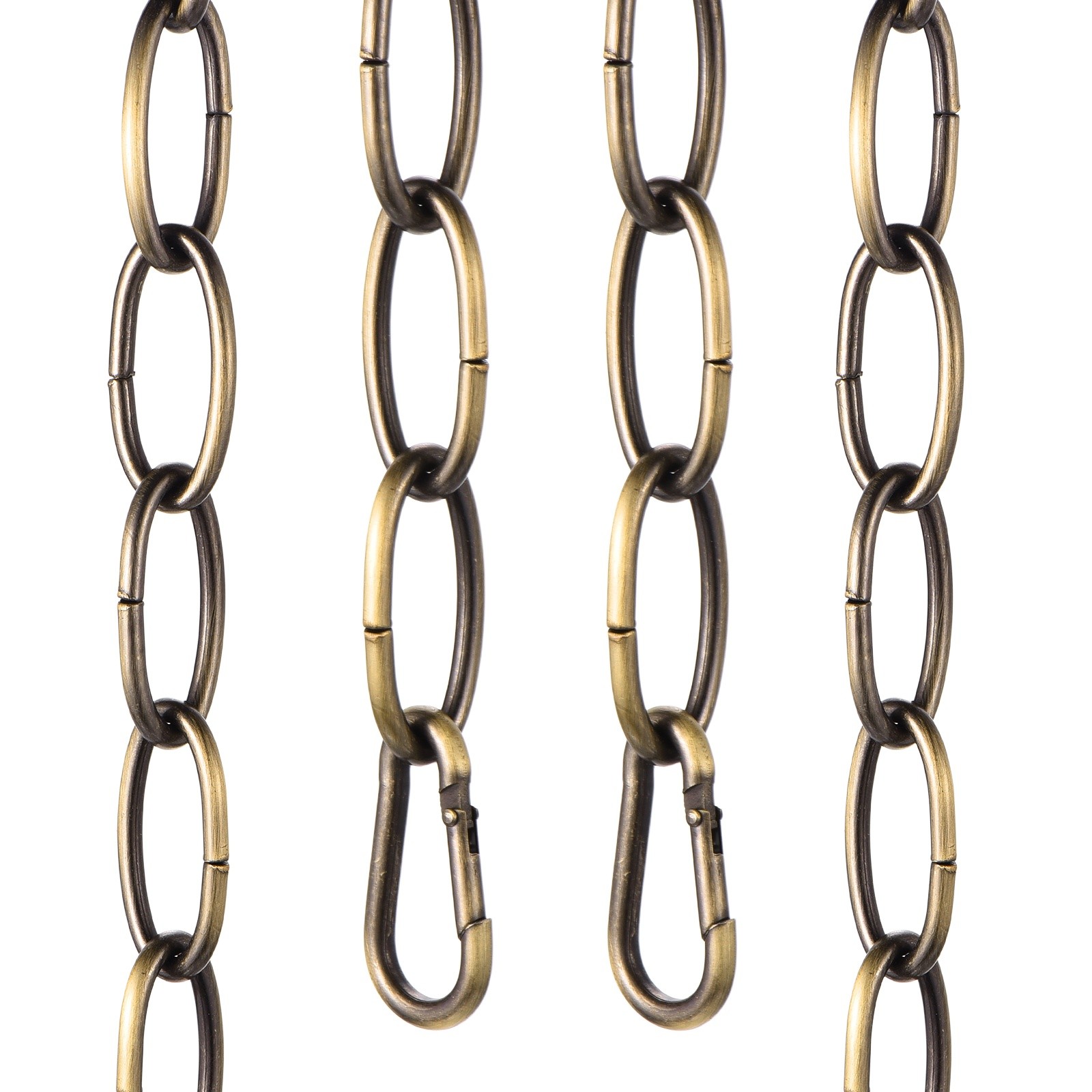 7ft 3.8mm Lighting Hanging Chain Chandelier with Spring Snap Hook Bronze