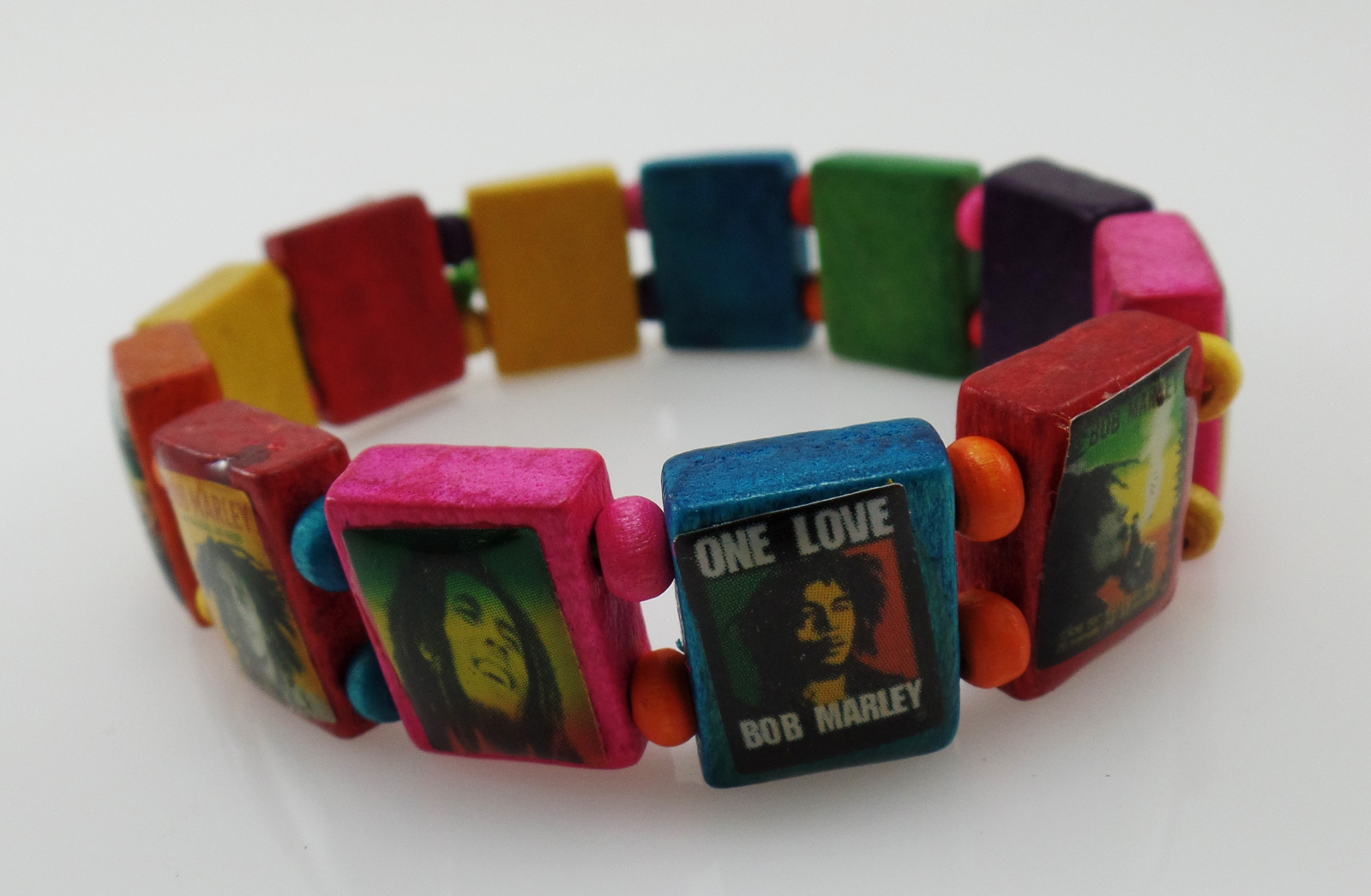 Handmade Rasta Reggae Bracelet (Rainbow) Unique Style