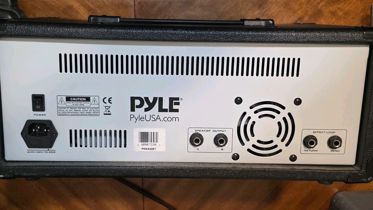 Pyle PMX840BT 8-Channel Powered Mixer