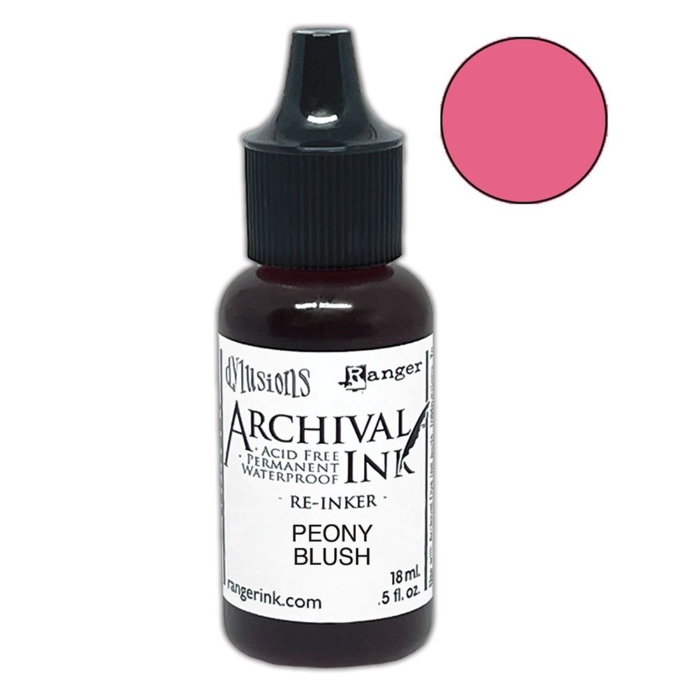 Dyan Reaveley Dylusions Archival Reinkers-Peony Blush - 3 Pack