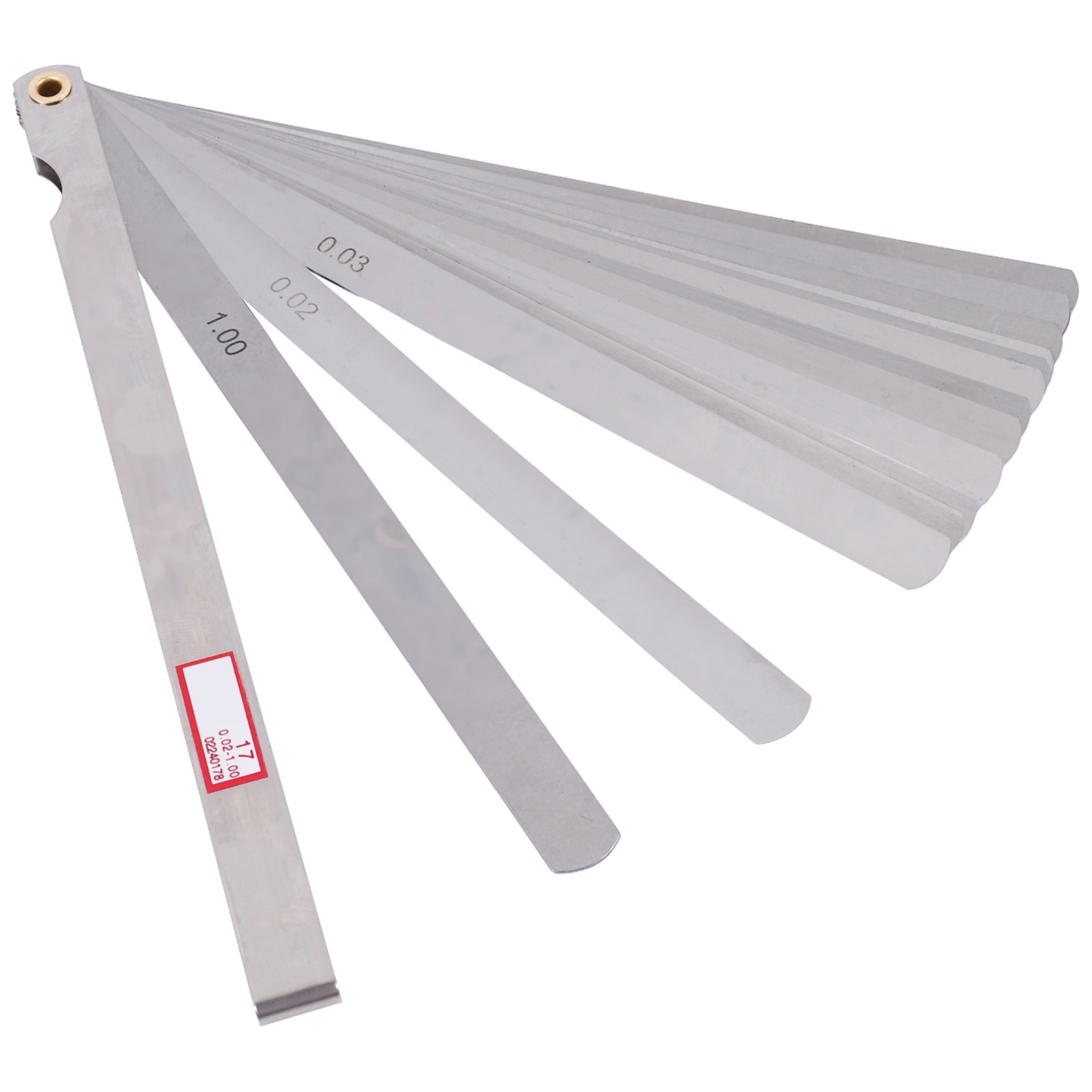 200mm Long 17 Leaves 0.02mm-1.0mm space Thick Measure Feeler  Gage U6K64256