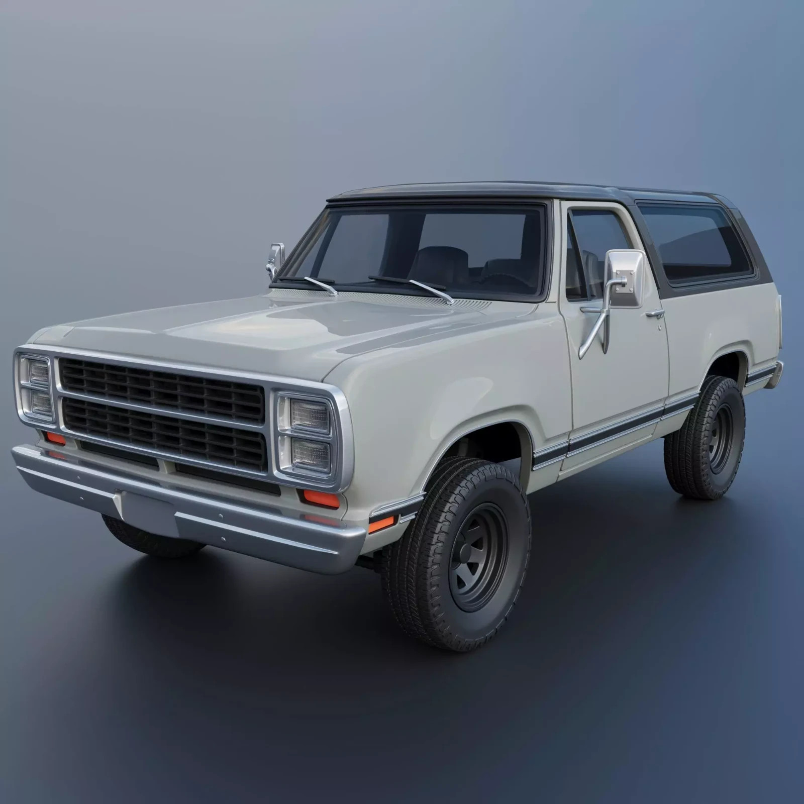 3D Printed RC Body/shell + interior Set 1/10 1979 Dodge RamCharger