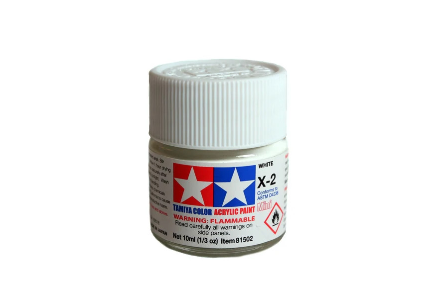 Tamiya Acrylic 10ml Mini 81502 X-2 Gloss White