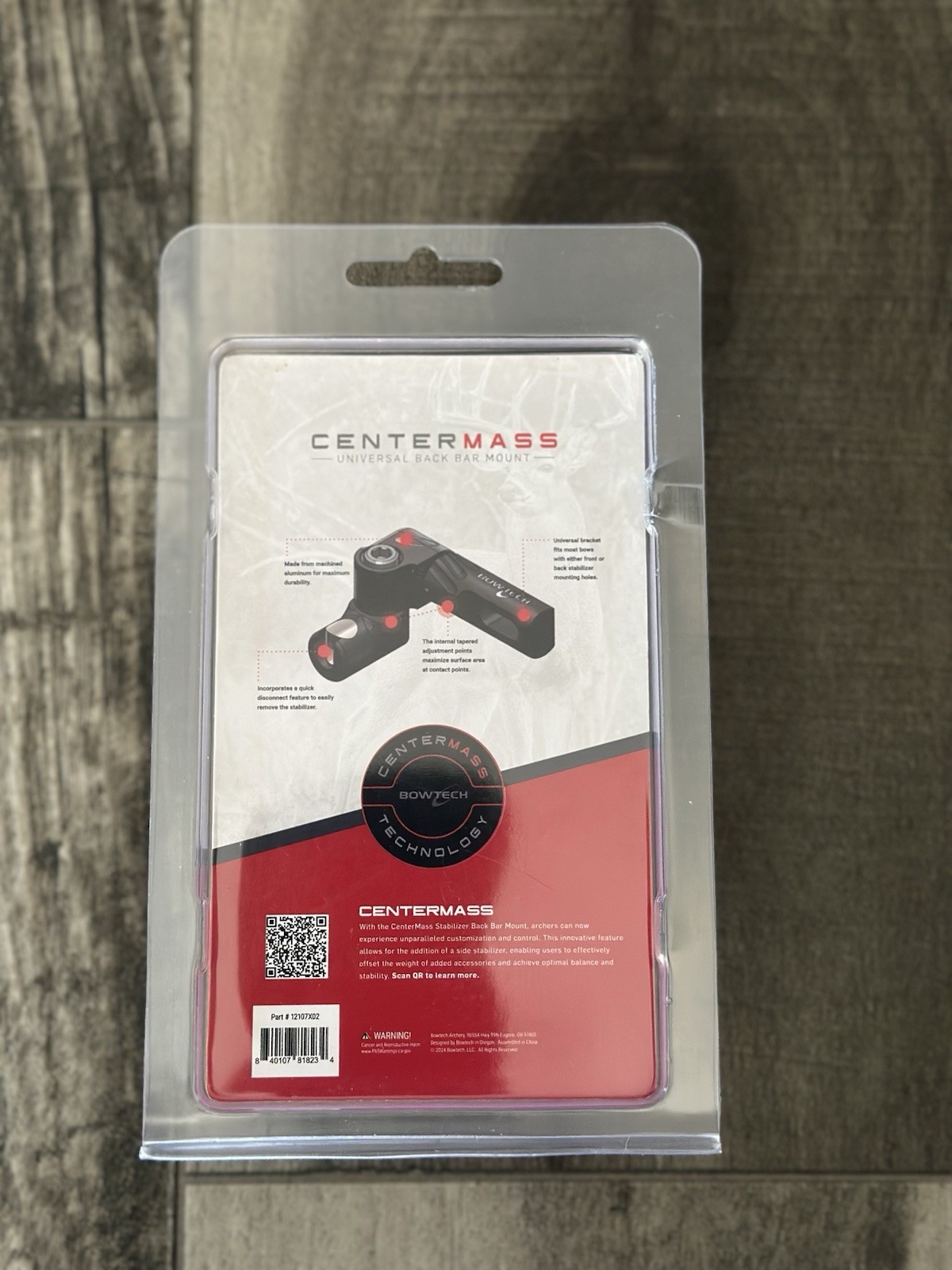 Bowtech CenterMass Universal Backbar Mount