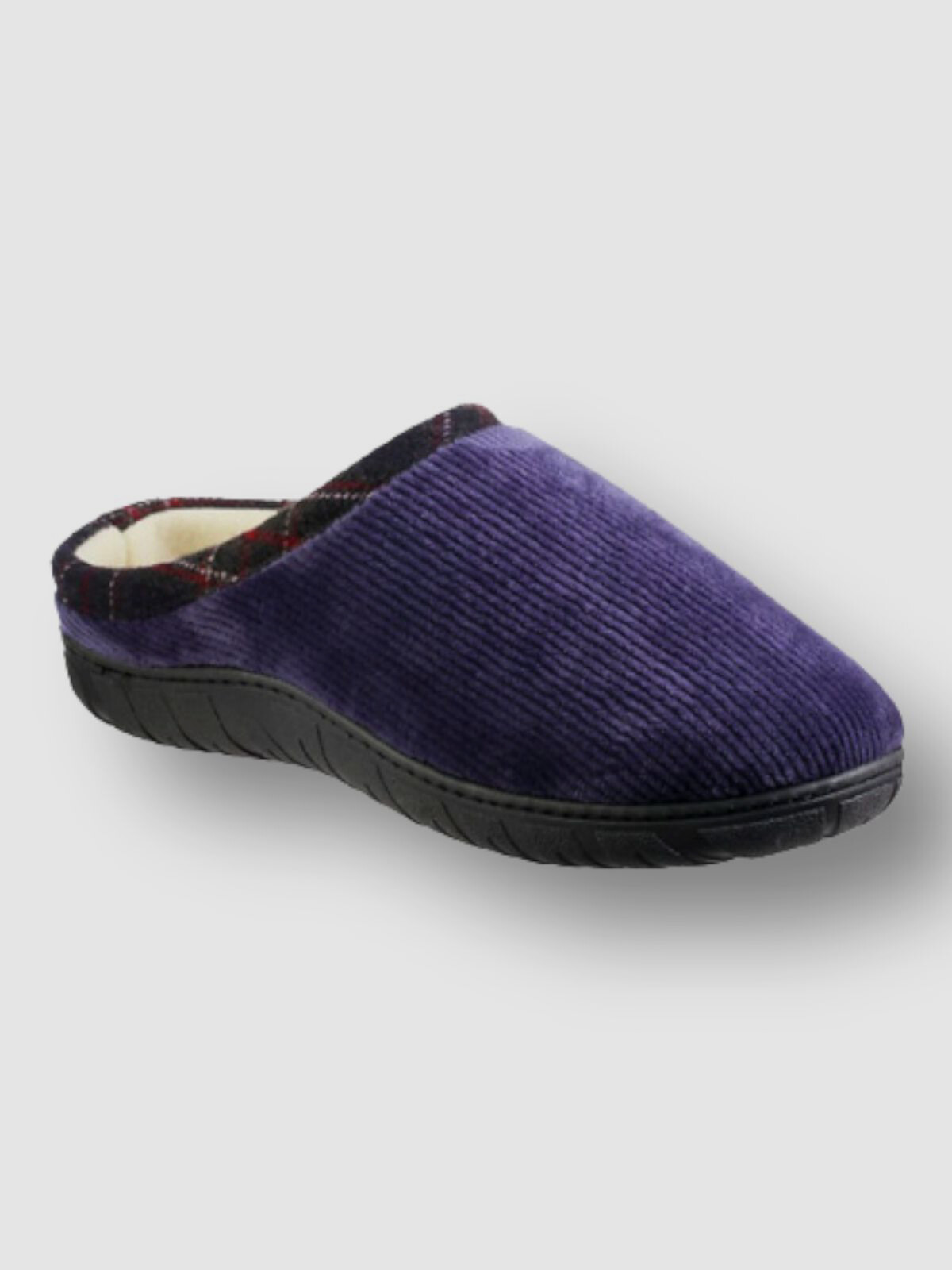 $44 Totes Men's Blue Corduroy Hoodback Slip-On Slippers Shoe Size US M (8-9)