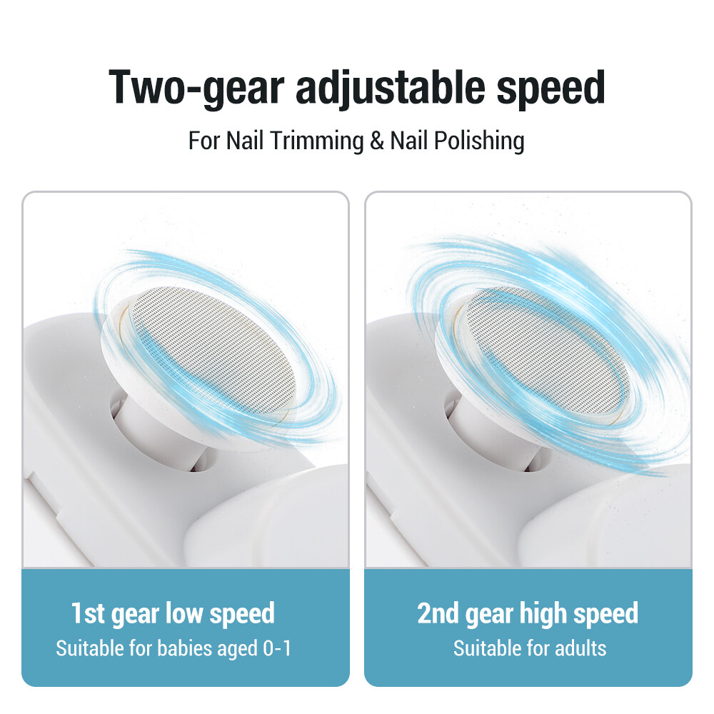Electric Nail Grinder Automatic LED Light Trimmer Toe Cutter USB Rechargeable