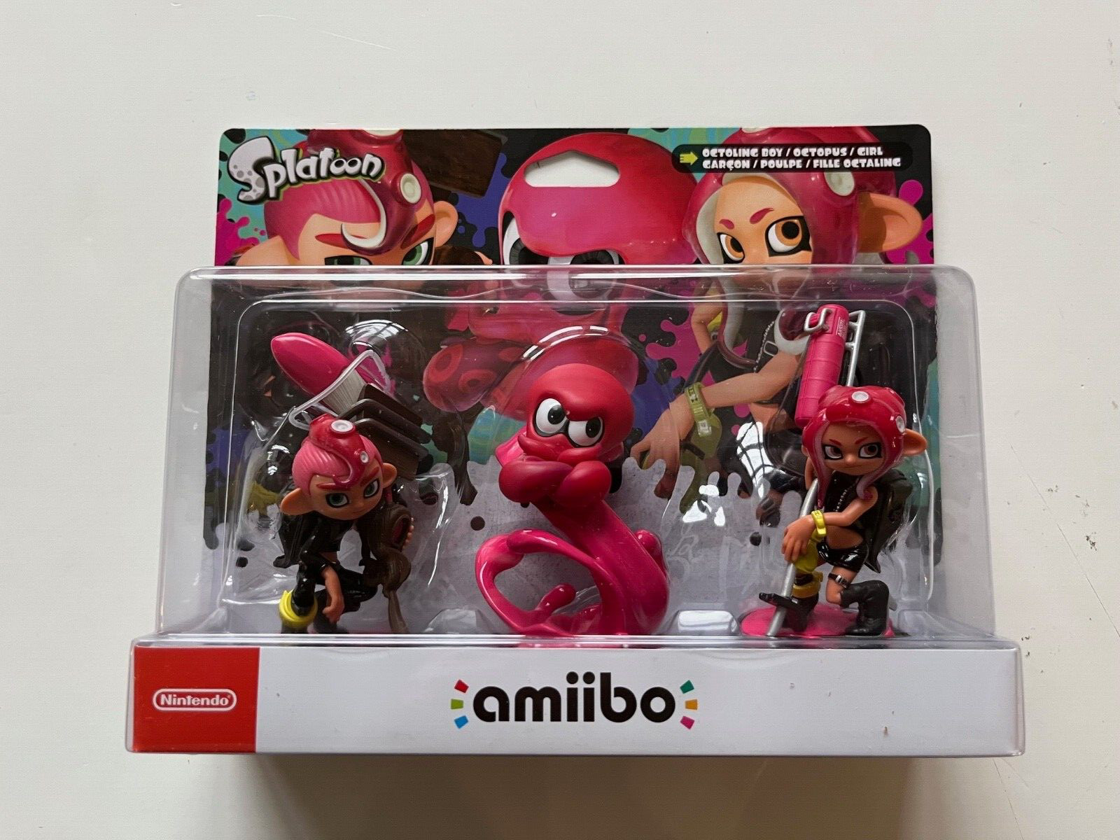 Octoling Splatoon Amiibo 3 Pack Octopus Boy Girl Nintendo Brand New Sealed OOP