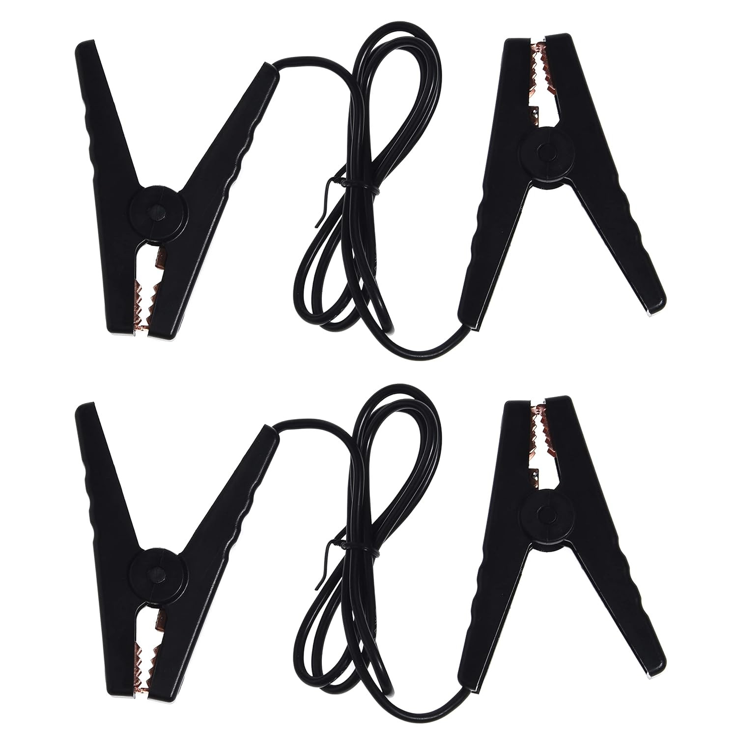 Farm Electric Fence Jump Leads with Crocodile Clip Connect Energizer and Fencing