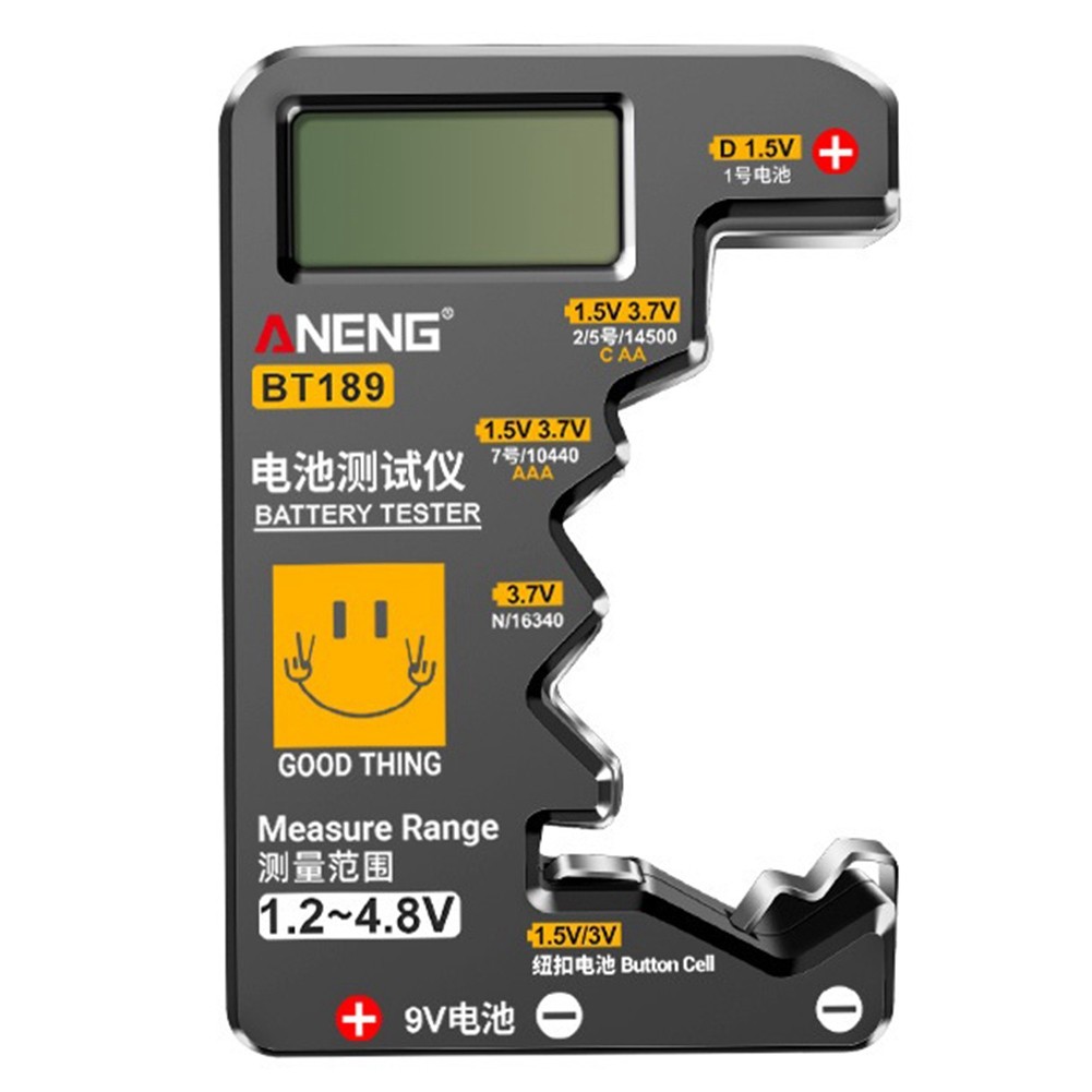 Universal Battery Tester for C,AA,AAA,D,N,9V 6F22 Batteries 1.5V 3V Button5463