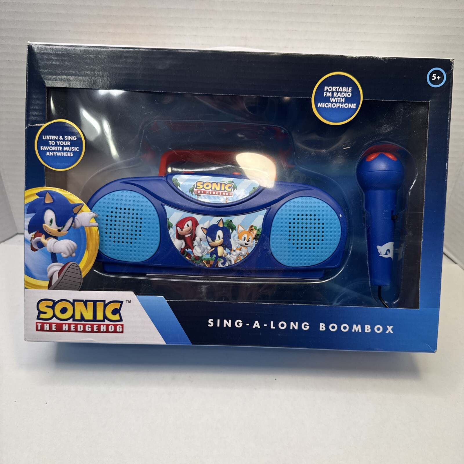 Sonic The Hedgehog Sing a Long Karaoke Boombox Radio Microphone Toy