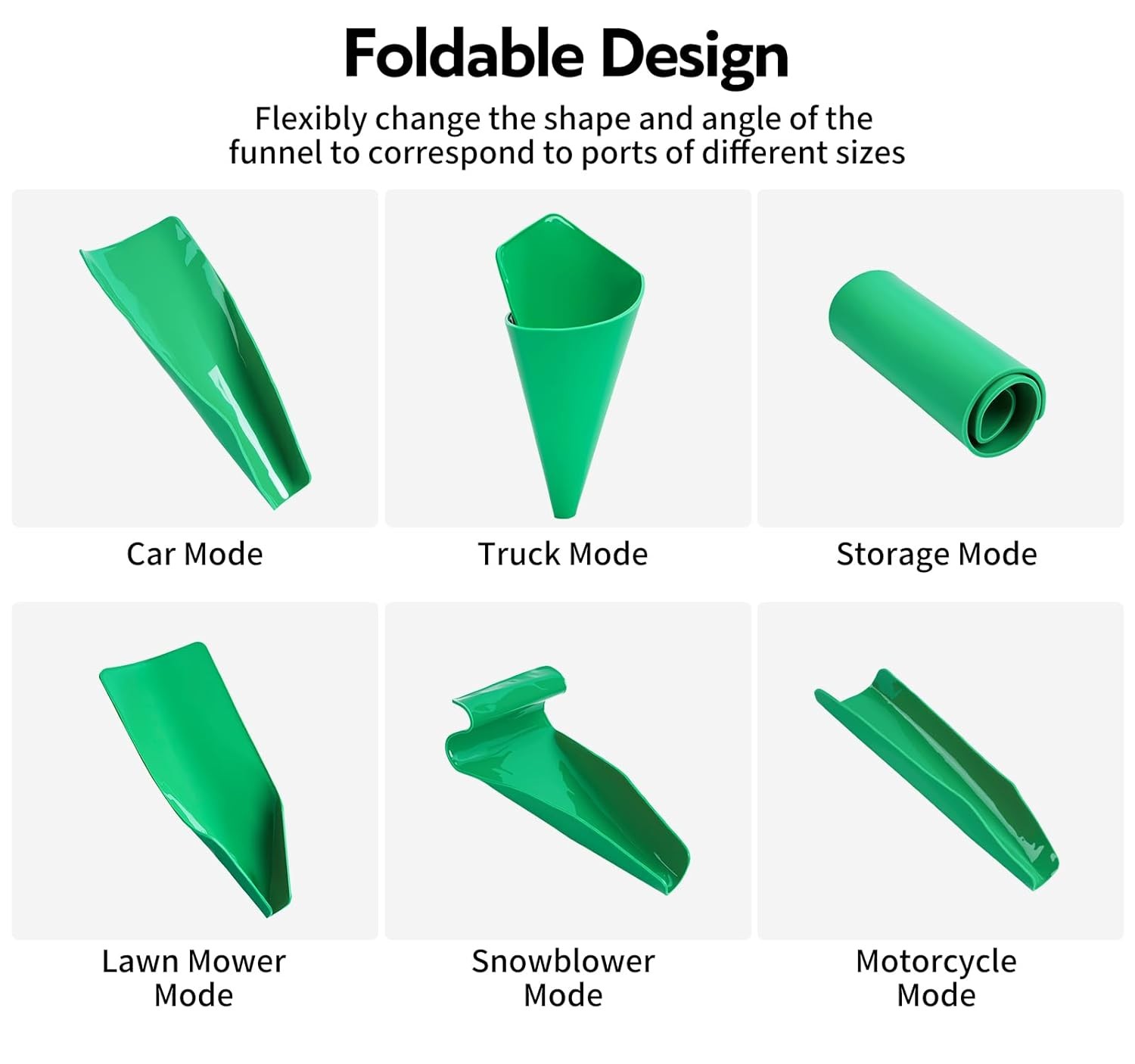 Reusable Flexible Oil Drain Funnel Form a Foldable Bendable Flex for...