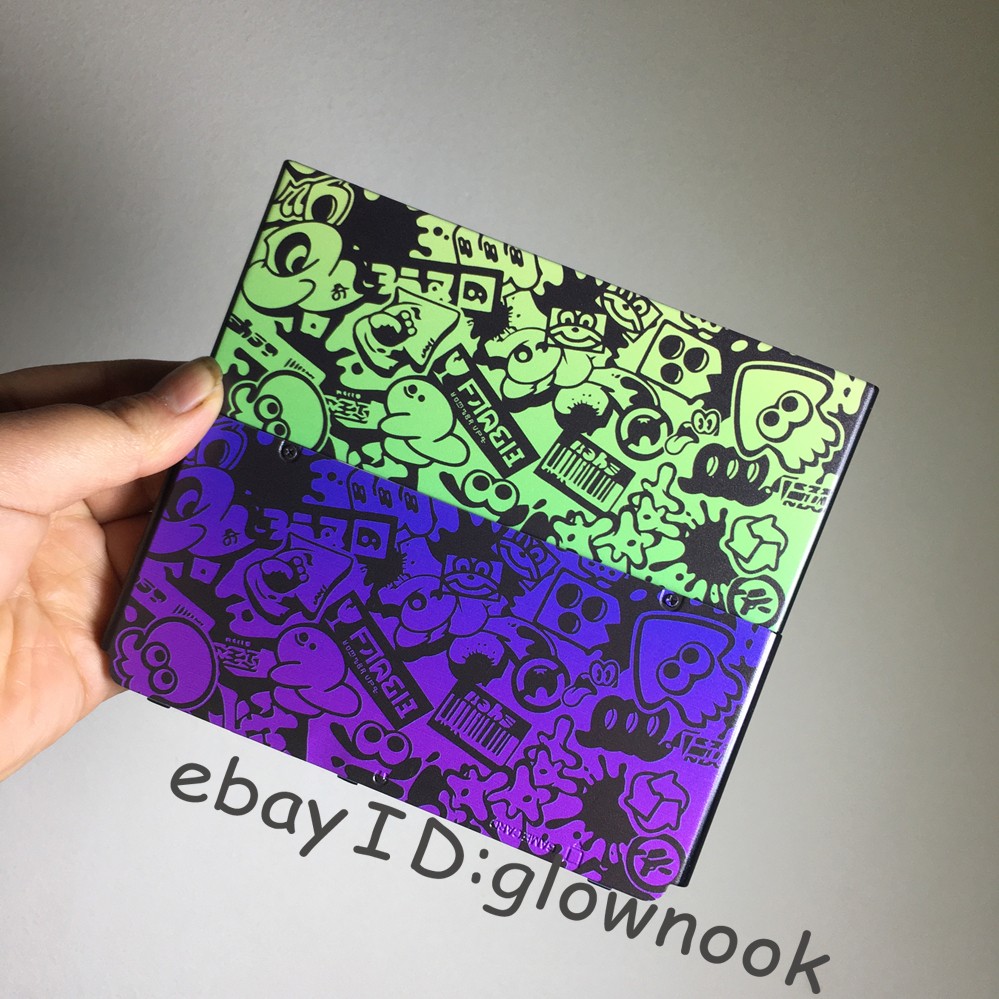 Nintendo New 3DS Kisekae Cover Plates - Splatoon Top & Bottom Replacement Shell
