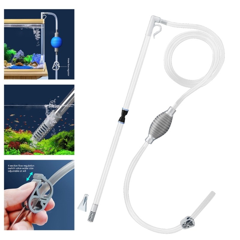 Aquarium Siphon Vacuum Cleaner Fish Tanks cleaner Aquarium Siphon Water Changer