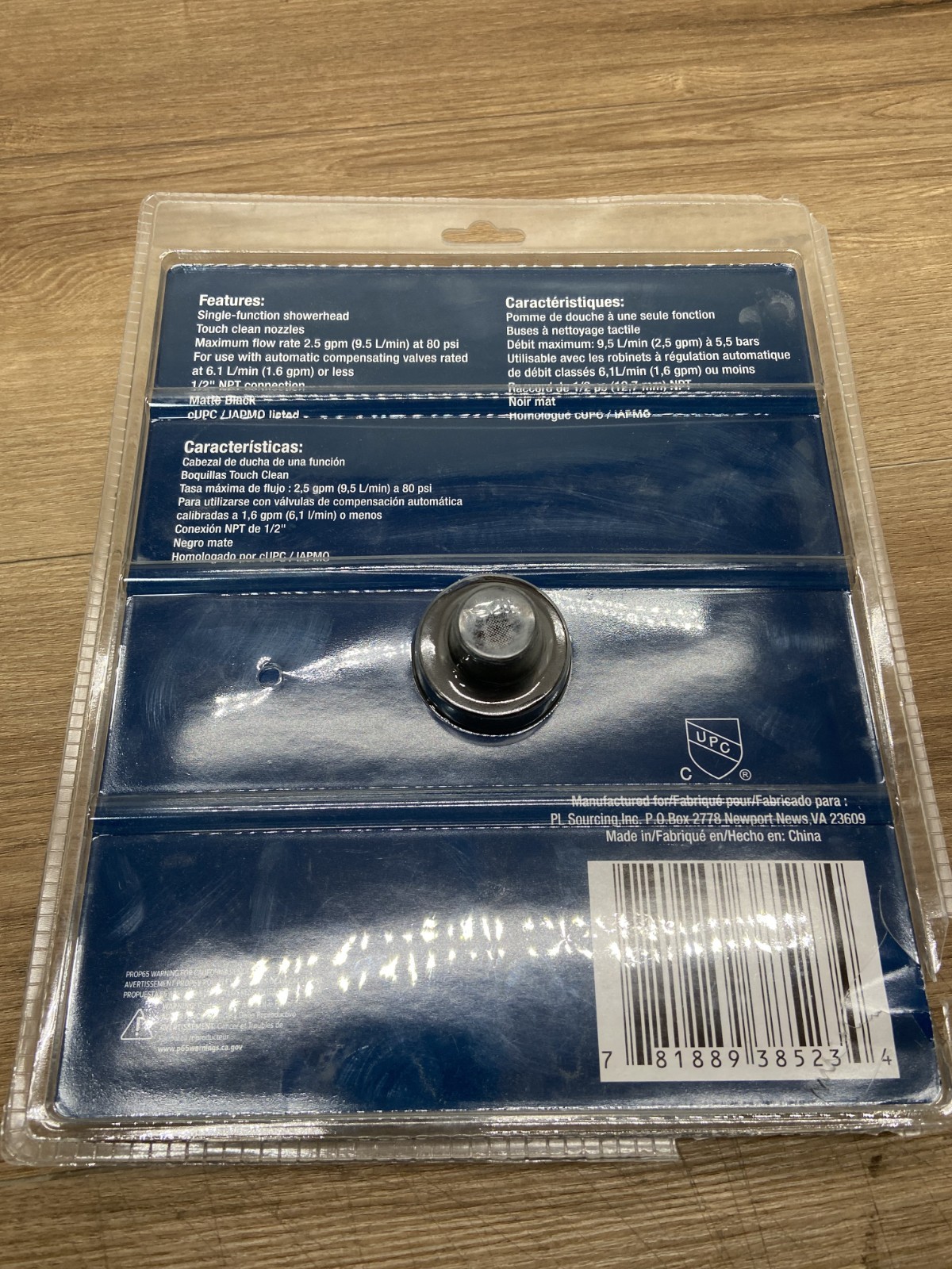 PROFLO PFSH311MB 2.5 GPM Single Function Shower Head ,Matte Black