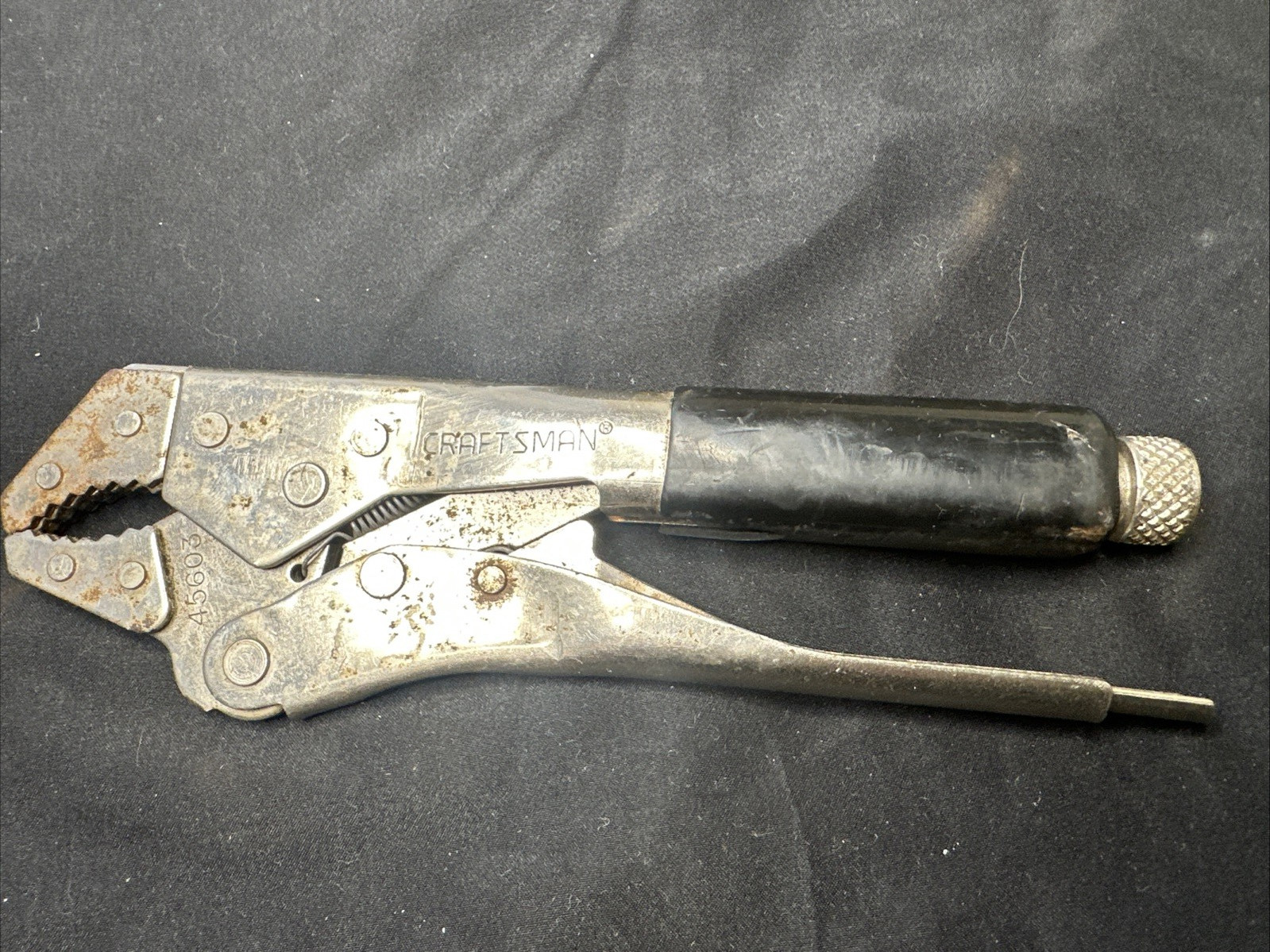 Vice Grip Curved Jaw Craftsman 8" Locking Pliers 45603 USA Rubber Grip FREE SHIP