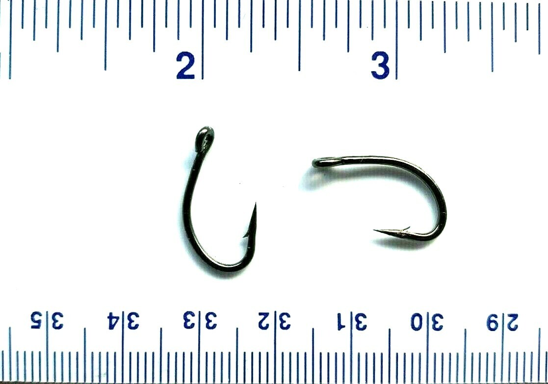 100 GT 2X Black Nickel Flyliner  J Hook Live Bait Fish Fishing Hooks size 6