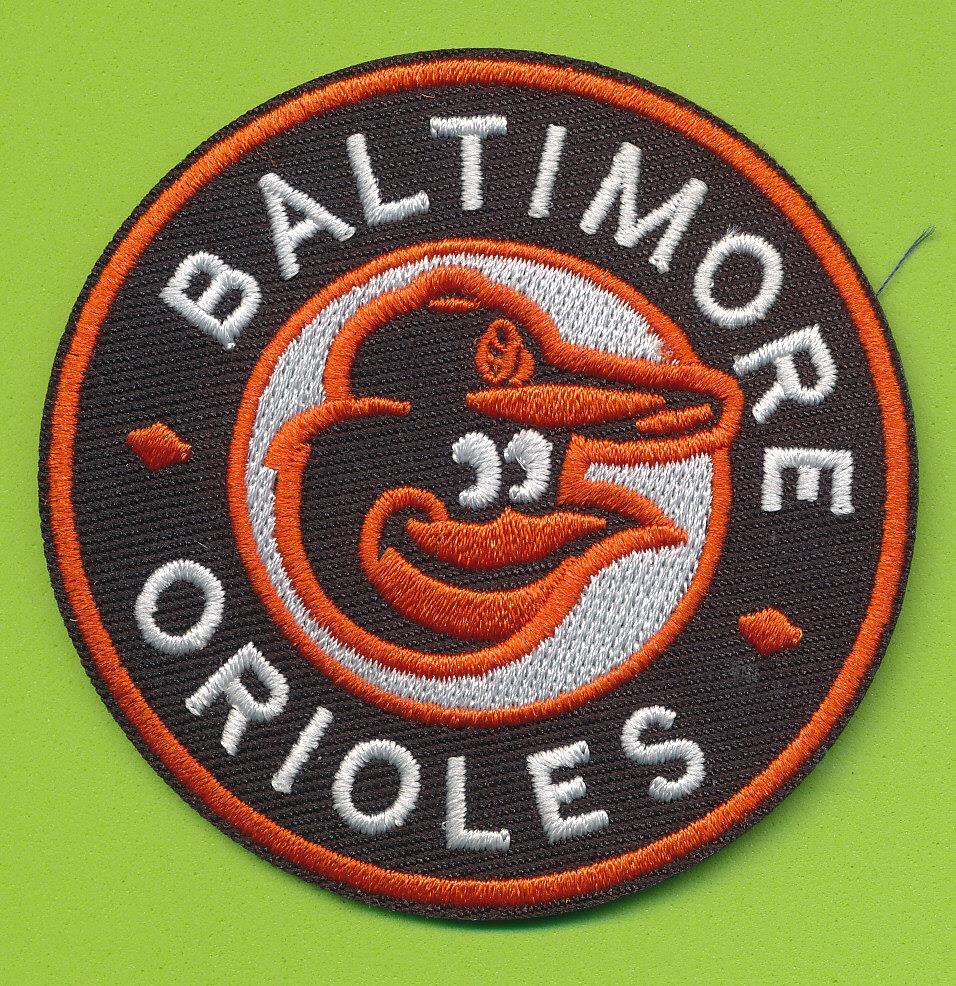 3"  Circular Baltimore Orioles Embroidered Iron On Patch