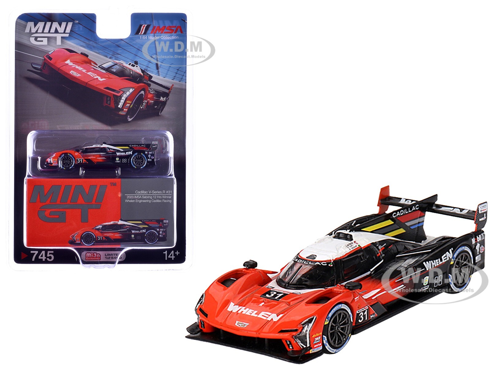 CADILLAC V-SERIES.R #31 WINNER 12H OF SEBRING (2023) 1/64 BY MINI GT MGT00745