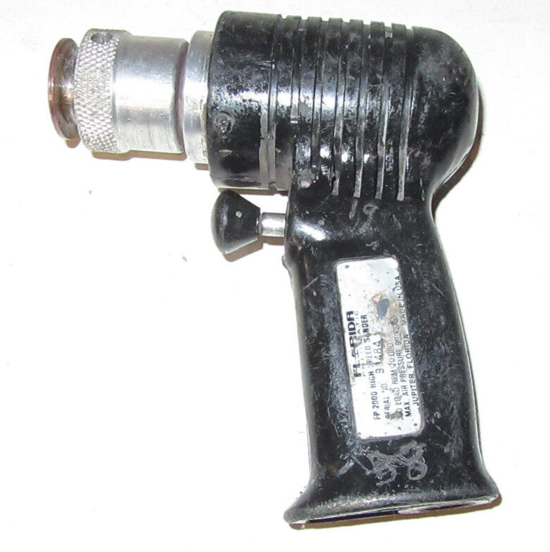 Florida Pneumatic 20,000 RPM Handheld 5" High Speed Sander FP-2000 USED Tested
