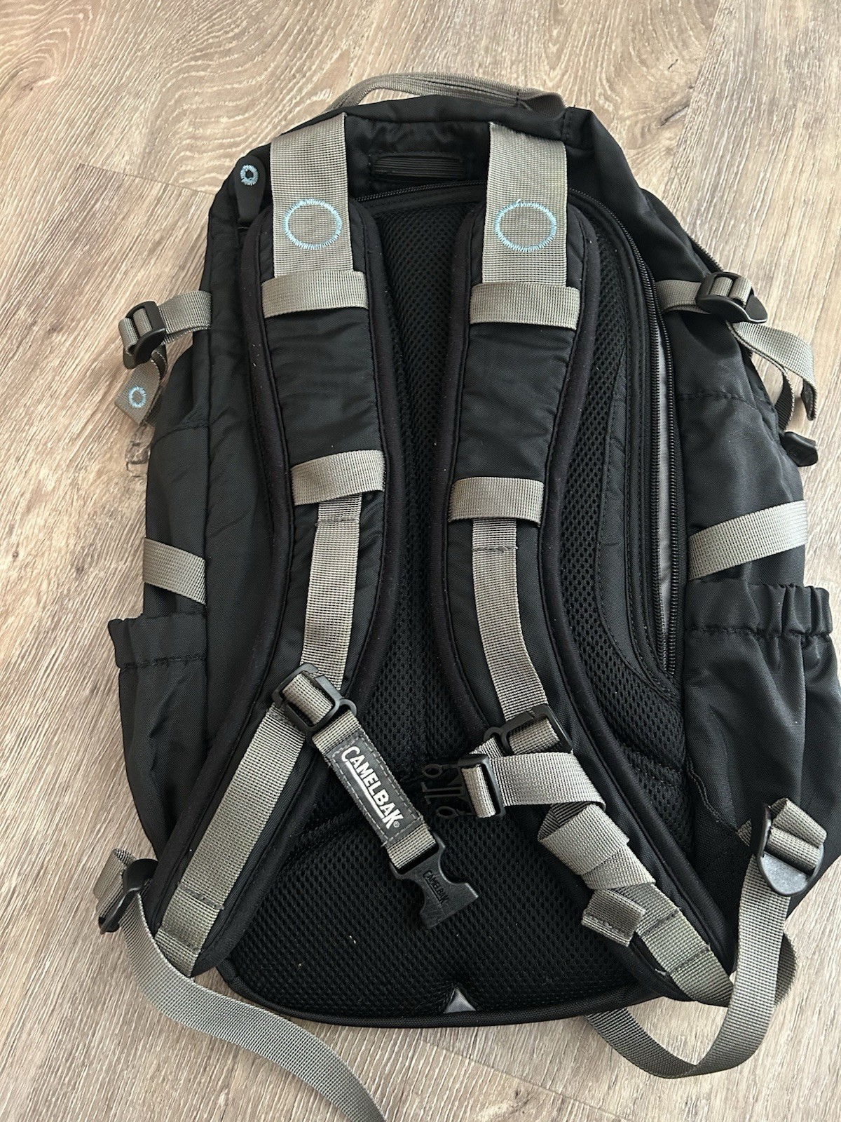 CamelBak Hydration Backpack Black Blue Gray Hiking Padded Straps Adjustable