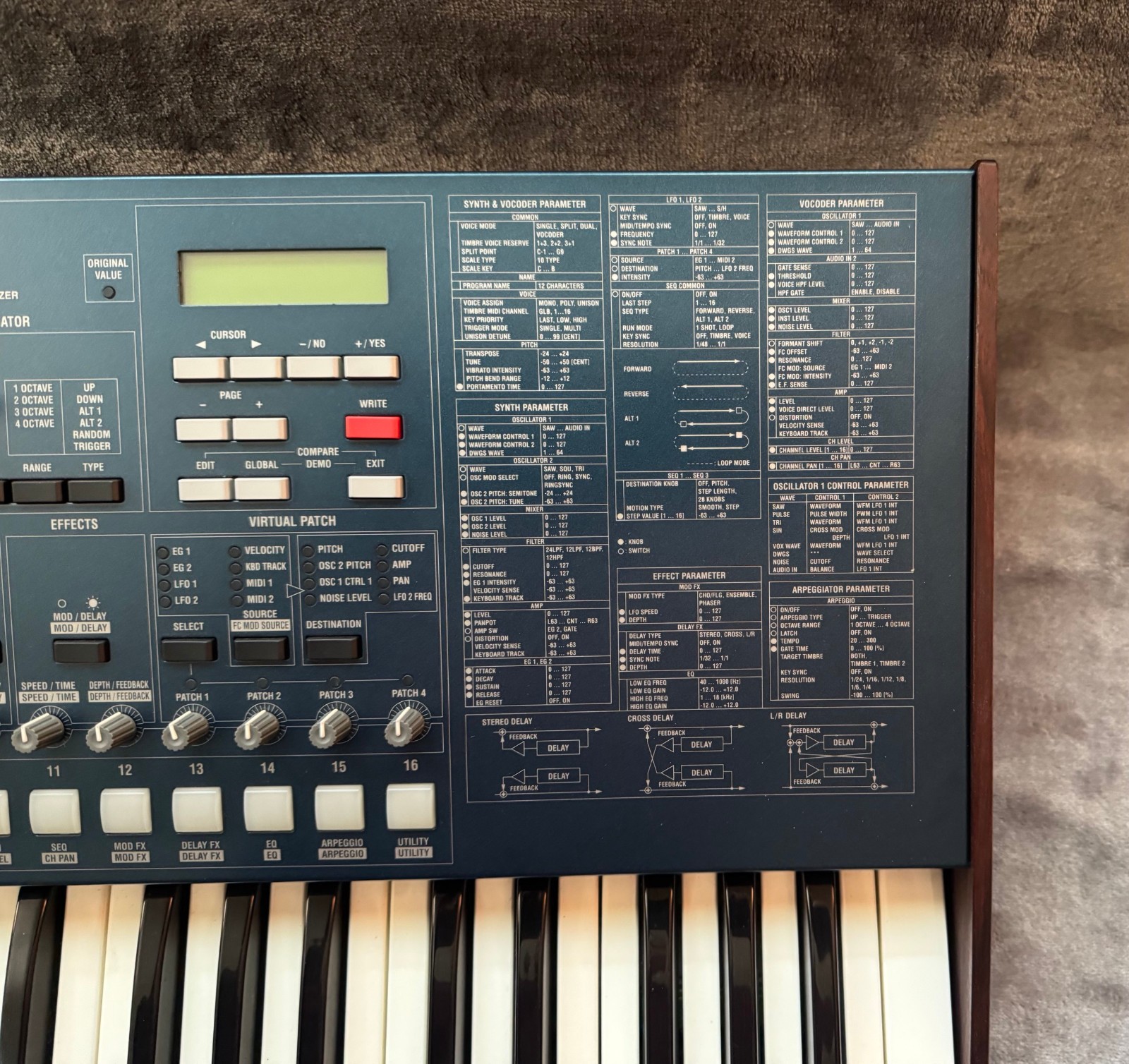 KORG MS2000 Virtual Analog Modeling Synthesizer with Original Power Supply