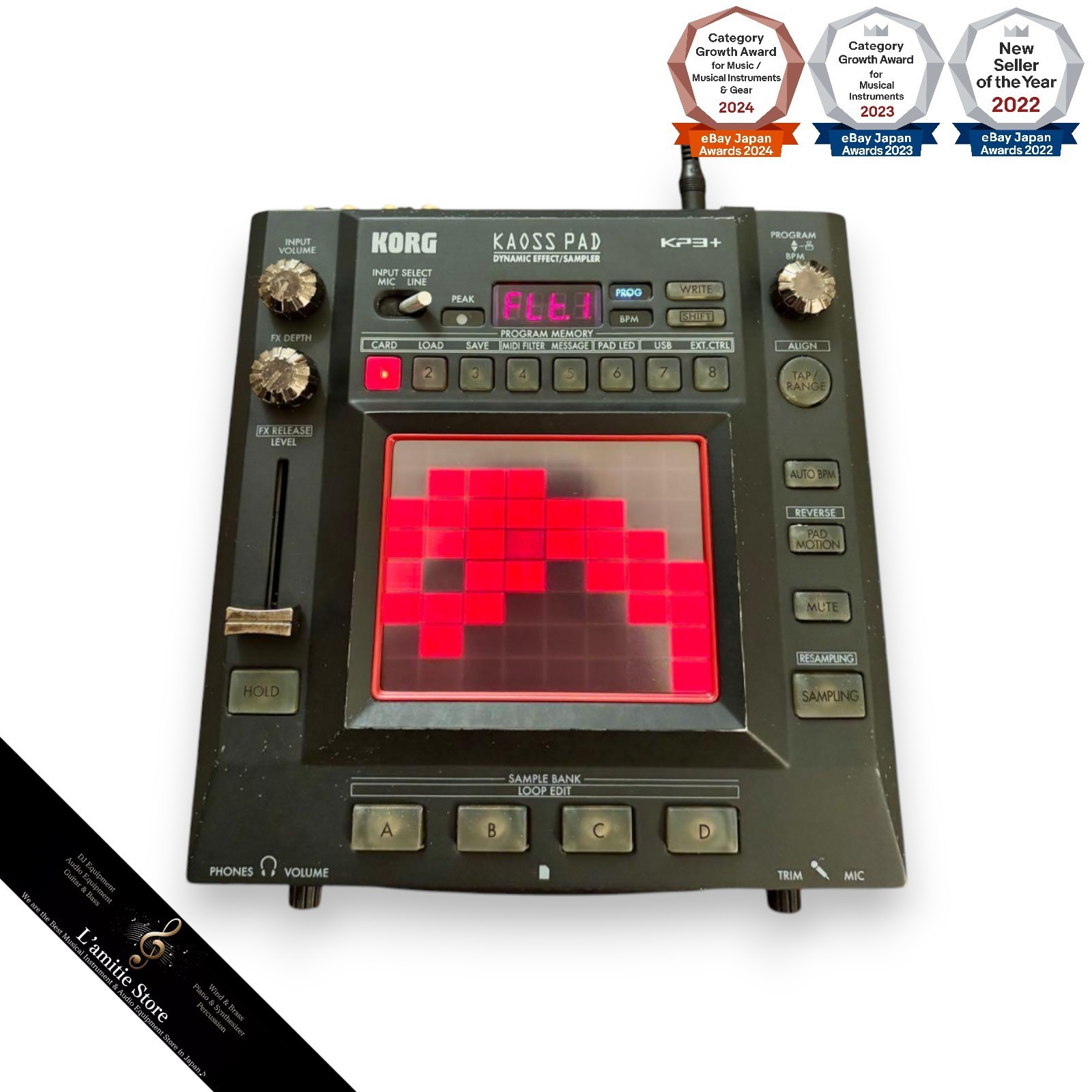 KORG KAOSS PAD KP3+ KP3 Plus Dynamic Effect Sampler DJ Touch Pad Multi Effecter