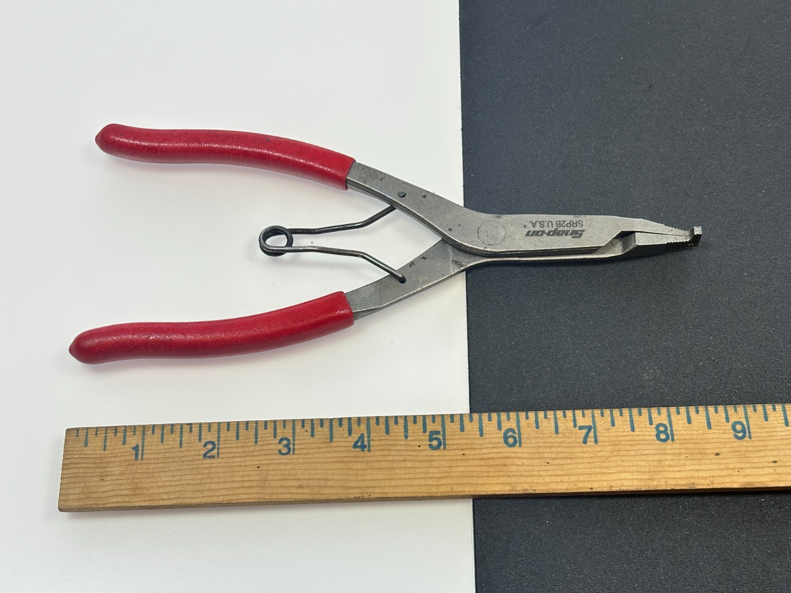 🇺🇸Snap-on Tools USA SRP2B RED 90° Tip Snap Ring Retaining Pliers Spring Loaded