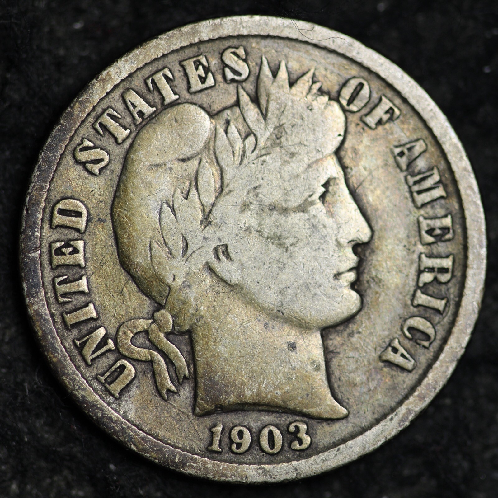 1903-O Barber Silver Dime CHOICE FINE FREE SHIPPING W57 WF