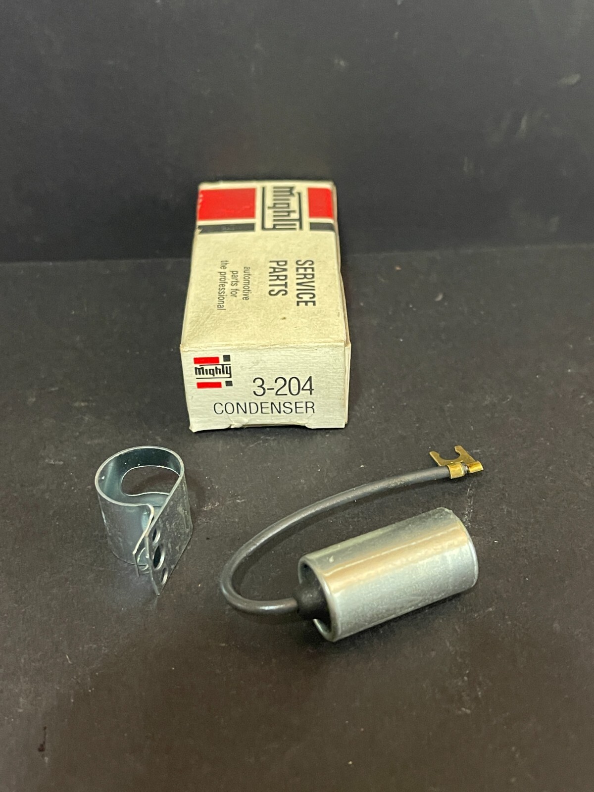 Mighty Distributor Condenser 3-204  NOS (New Old Stock)