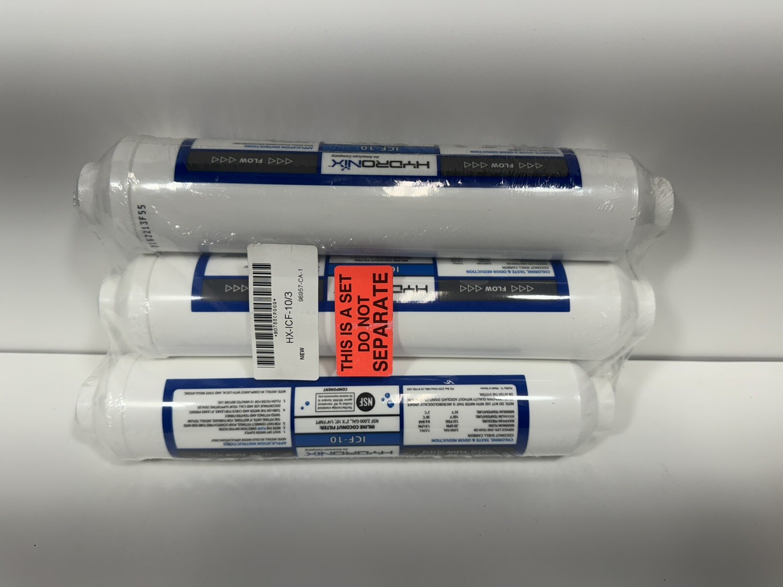 Hydronix ICF-10Q Inline Coconut Carbon Water Filter