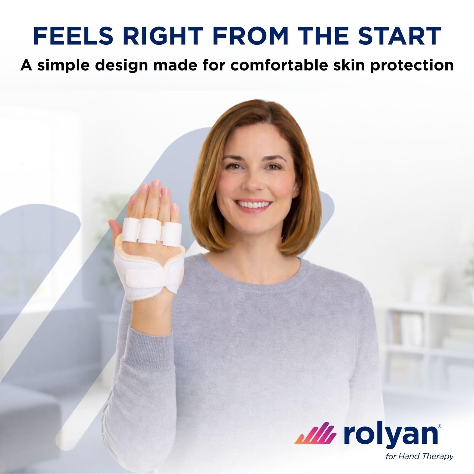 Rolyan – Palm Protector – Right Hand – Finger Separator Glove