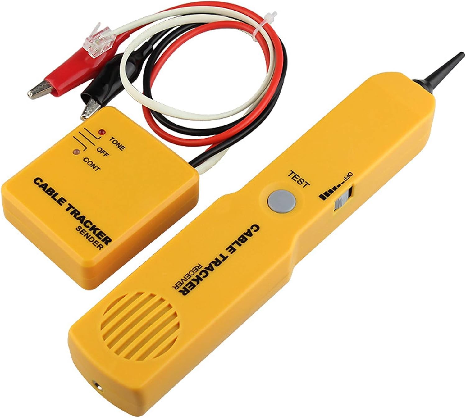Wire Tracer Circuit Tester Tone Generator Probe Kit RJ11 Plug Cable Finder