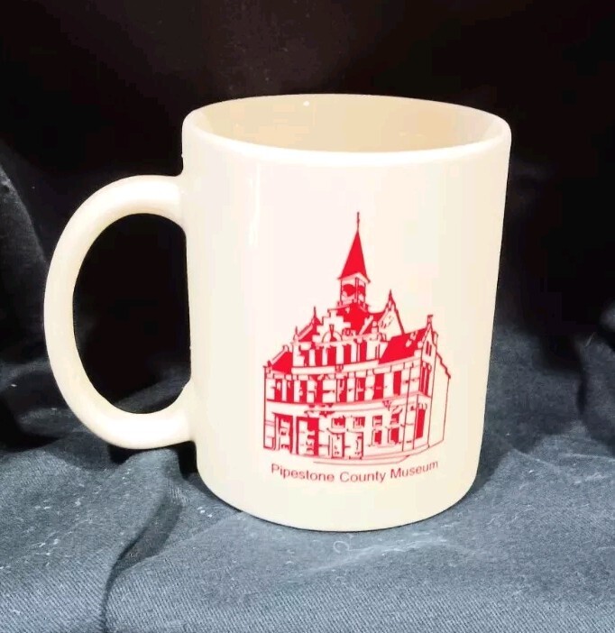 PIPESTONE COUNTY. MN MUSEUM  Ceramic Coffee Cup, VINT.