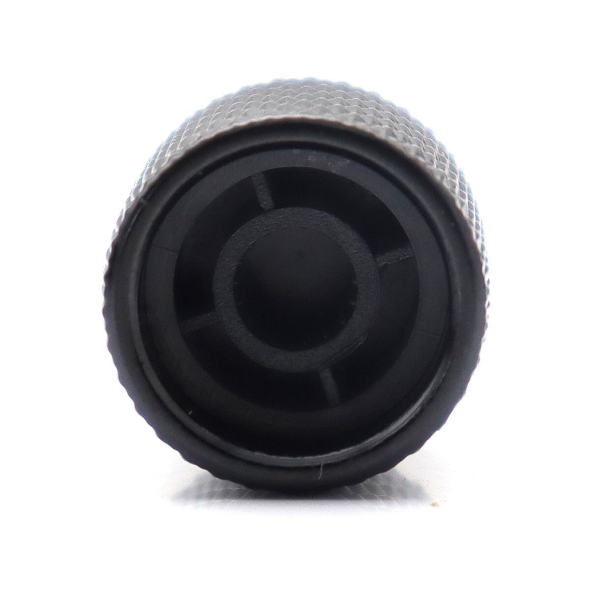 3 Pcs Metal Flat Top Electric Guitar/Bass Knobs Volume Tone Control Knobs Black