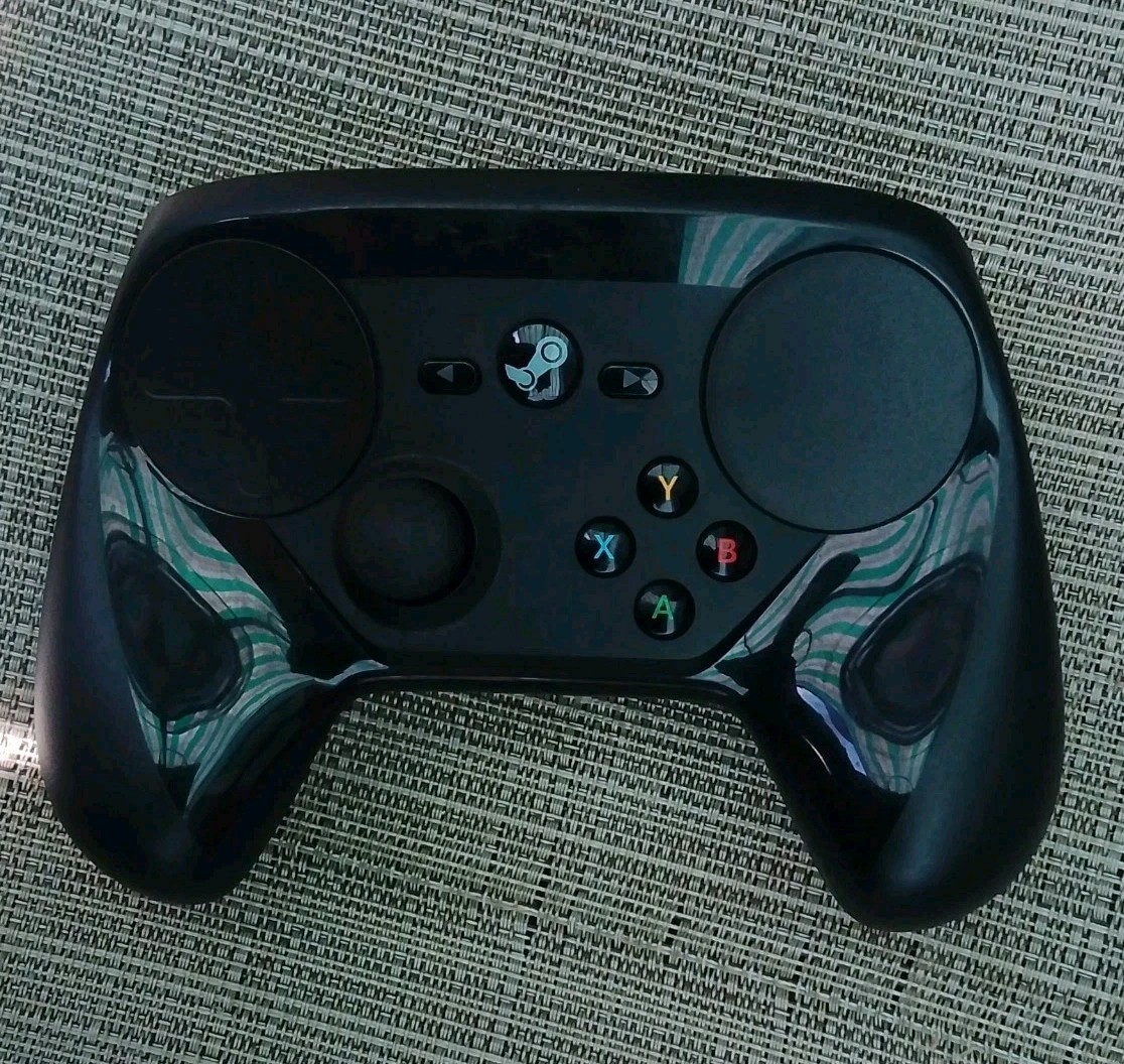 Valve Steam Controller Wireless Track Pad Ergonomic Gamepad for PC Black