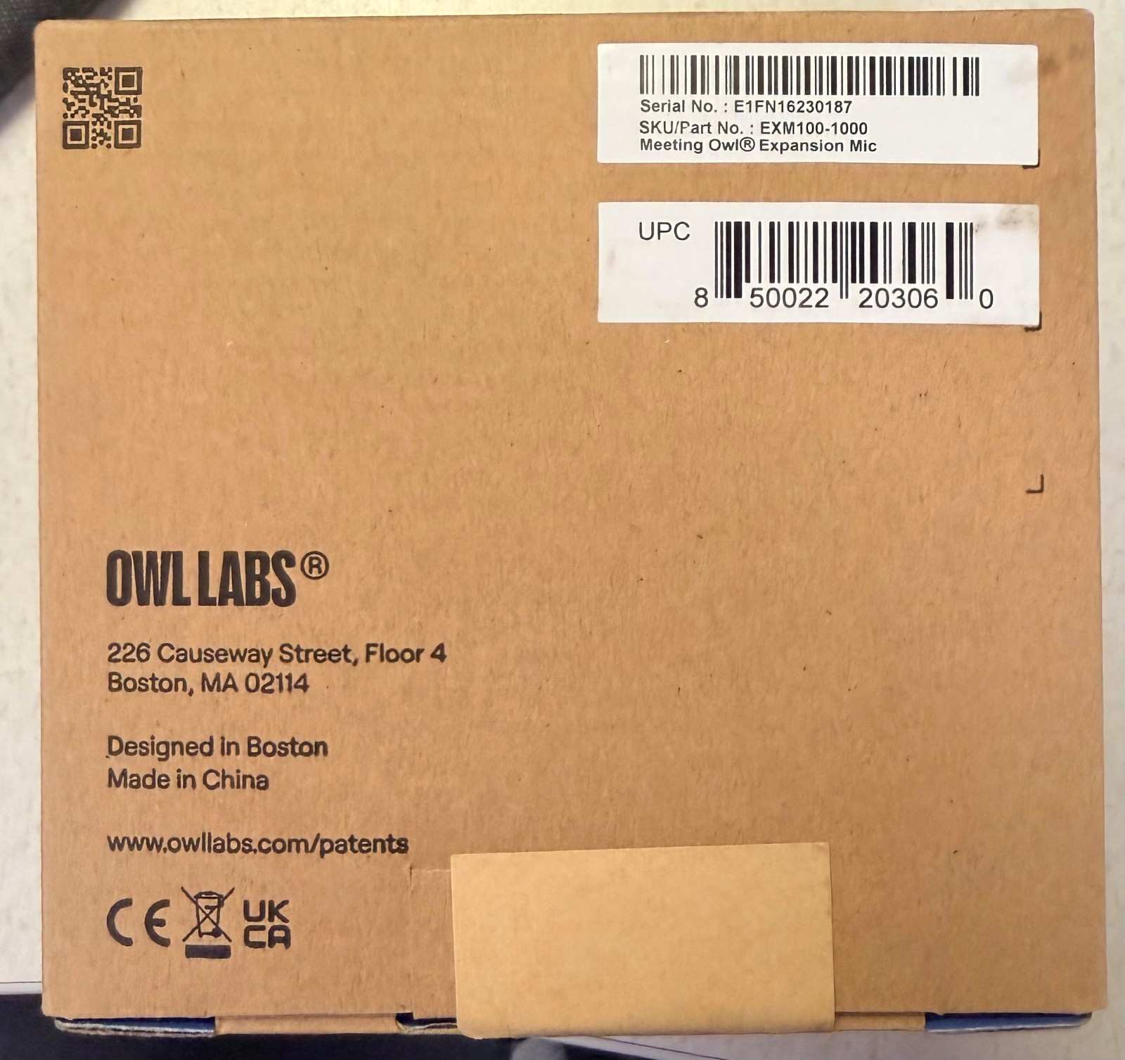 Owl Labs EXM100-1000 Audio Conferencing Expansion Mic