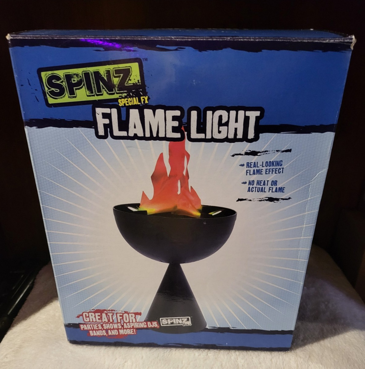 Spinz by First Act (Like Spirit) Tabletop 3D Flame Light Cauldron - Brand New!